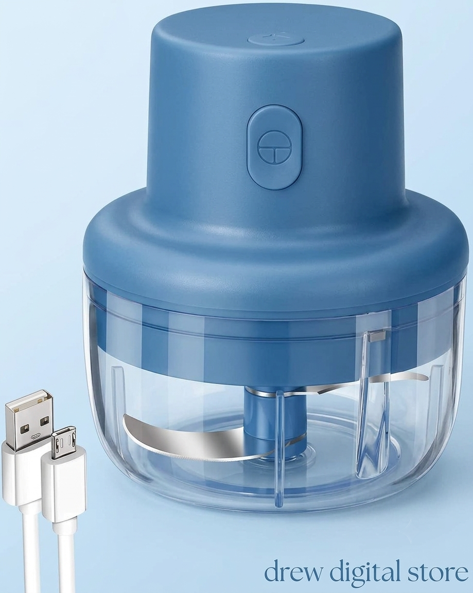 Drew™ QuickChop Wireless Electric Chopper – Onion, Garlic & Masala in Seconds